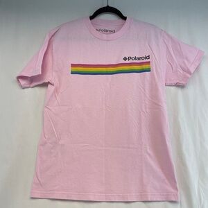 Polaroid Graphic T-shirt Pink Unisex Size Medium